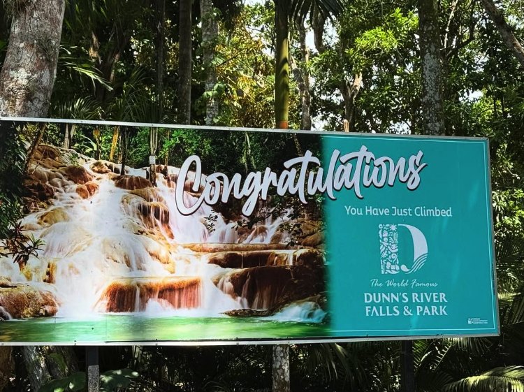 The entrance sign at The World Famous Dunn's River Falls and Park